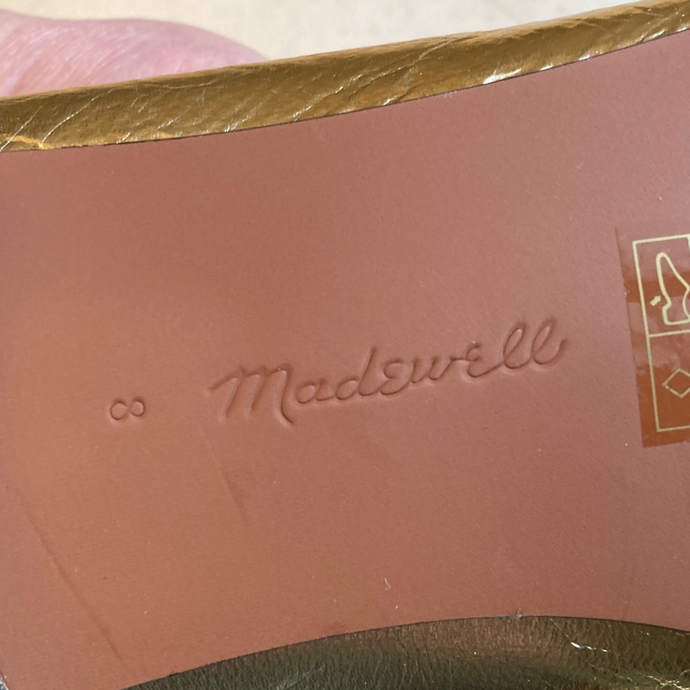 Madewell Metallic Gold Ballet Flats - Picture 4 of 7